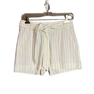 NWT! Loft striped linen blend shorts